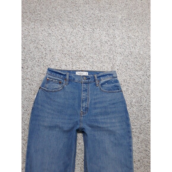 27 Abercrombie & Fitch The Ankle Straight Ultra High-Rise Crop - Picture 3 of 5